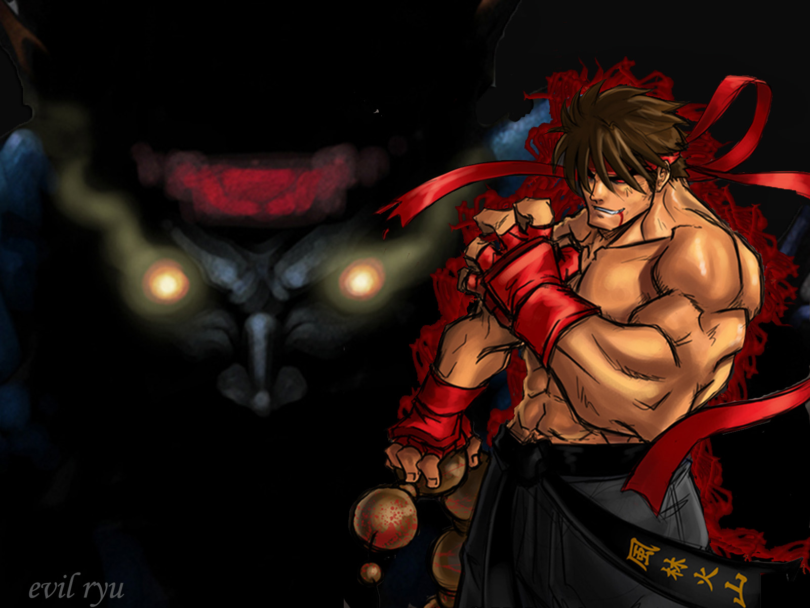 Wallpapers Video Games Street Fighter Alpha/Zero evil ryu