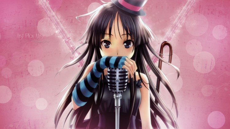 Fonds d'cran Manga K-ON! Akiyama Mio Just Play Music