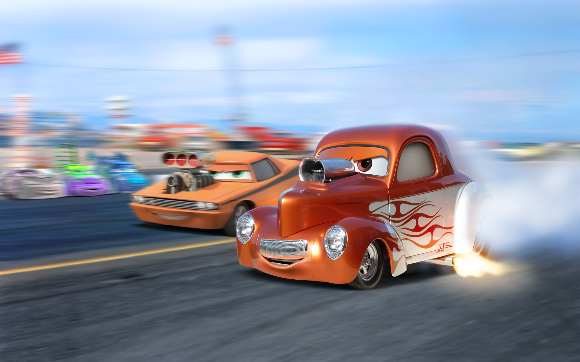 Wallpapers Cartoons Cars 1 and 2 Bruce, the Willys