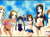 Wallpapers Manga K-on at beach