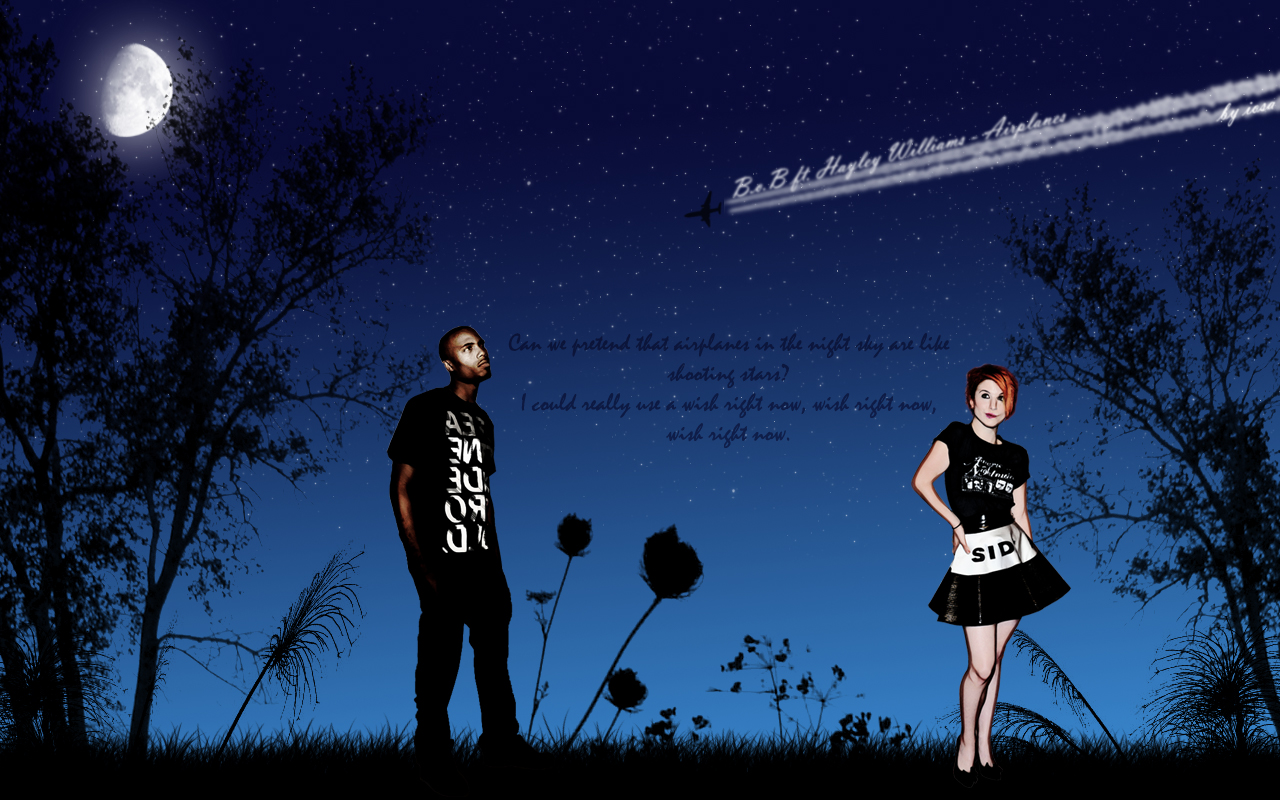 Fonds d'cran Art - Numrique Musique B.o.B ft. Hayley Williams - Airplanes