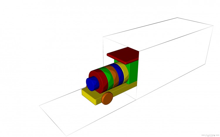 Fonds d'cran Art - Numrique 3D - Divers Le pitit Train