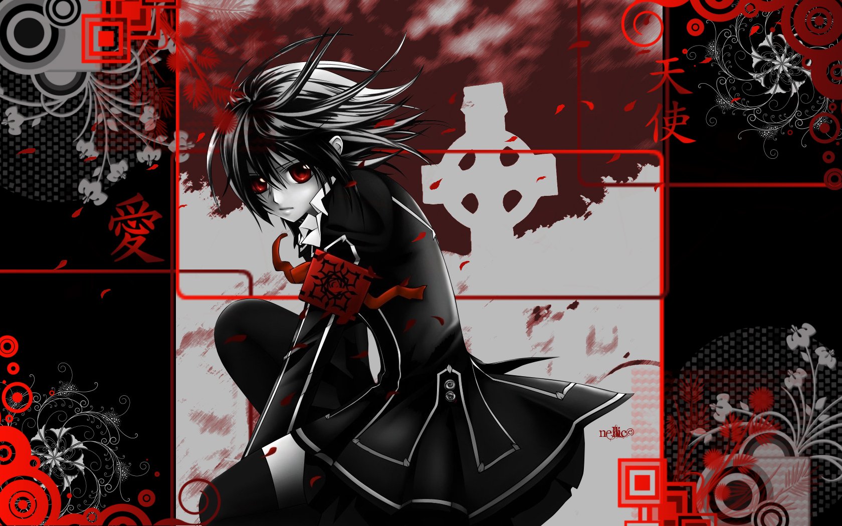 Fonds d'cran Manga Vampire Knight Yuki Cross - Vampire Knight 