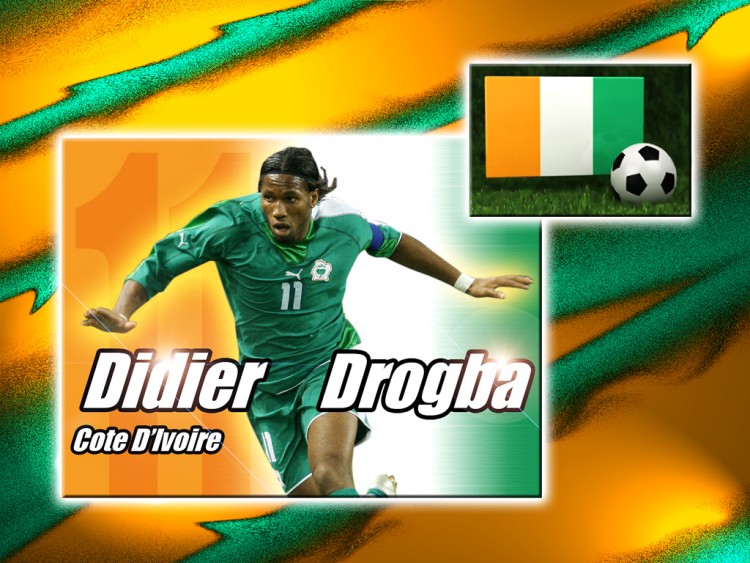 Fonds d'cran Sports - Loisirs Football Didier Drogba Cte d'Ivoire