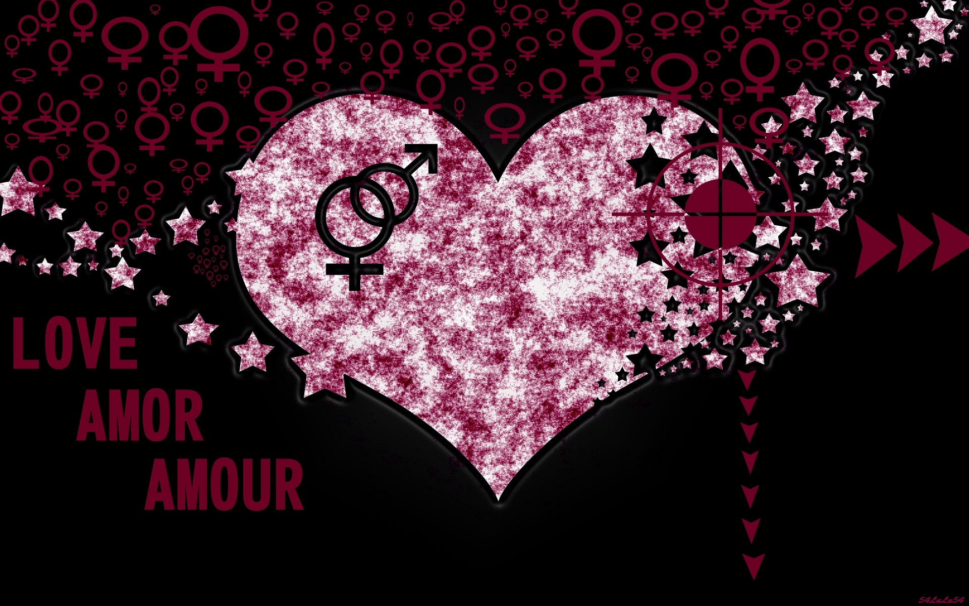 Fonds d'cran Art - Numrique Amour, amiti AMOUR LOVE COEUR 