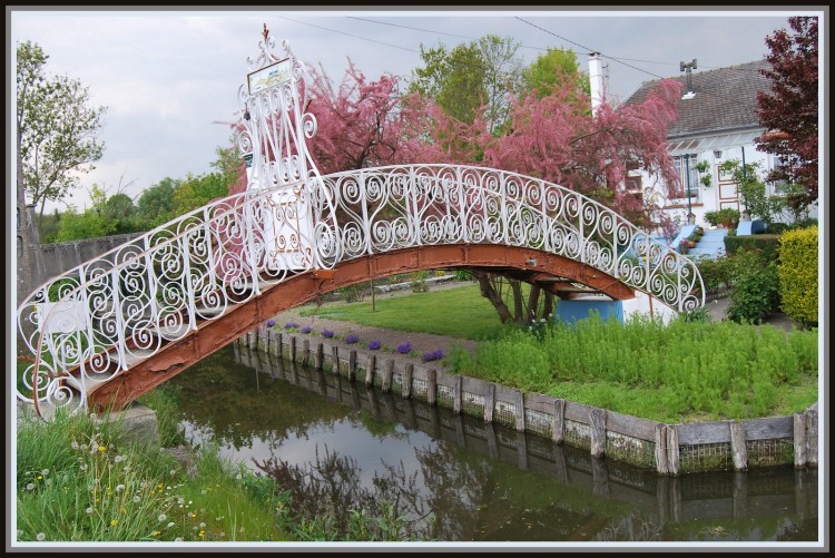 Fonds d'cran Constructions et architecture Constructions diverses Passerelle aux Hortillonnages d'Amiens (80)