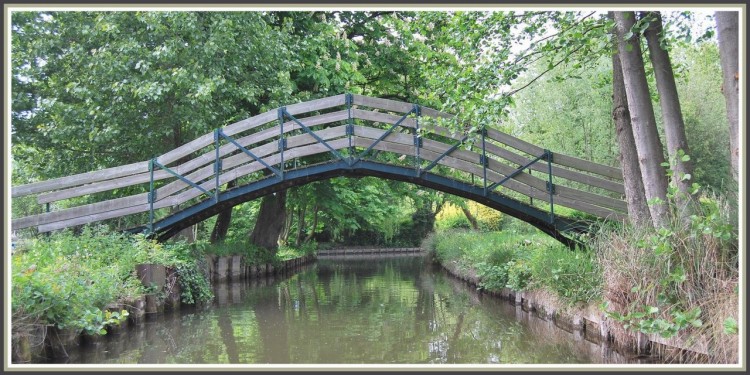 Wallpapers Constructions and architecture Miscellaneous constructions Passerelle aux Hortillonnages d'Amiens (80)