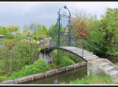 Fonds d'cran Constructions et architecture Passerelle aux Hortillonnages d'Amiens (80)