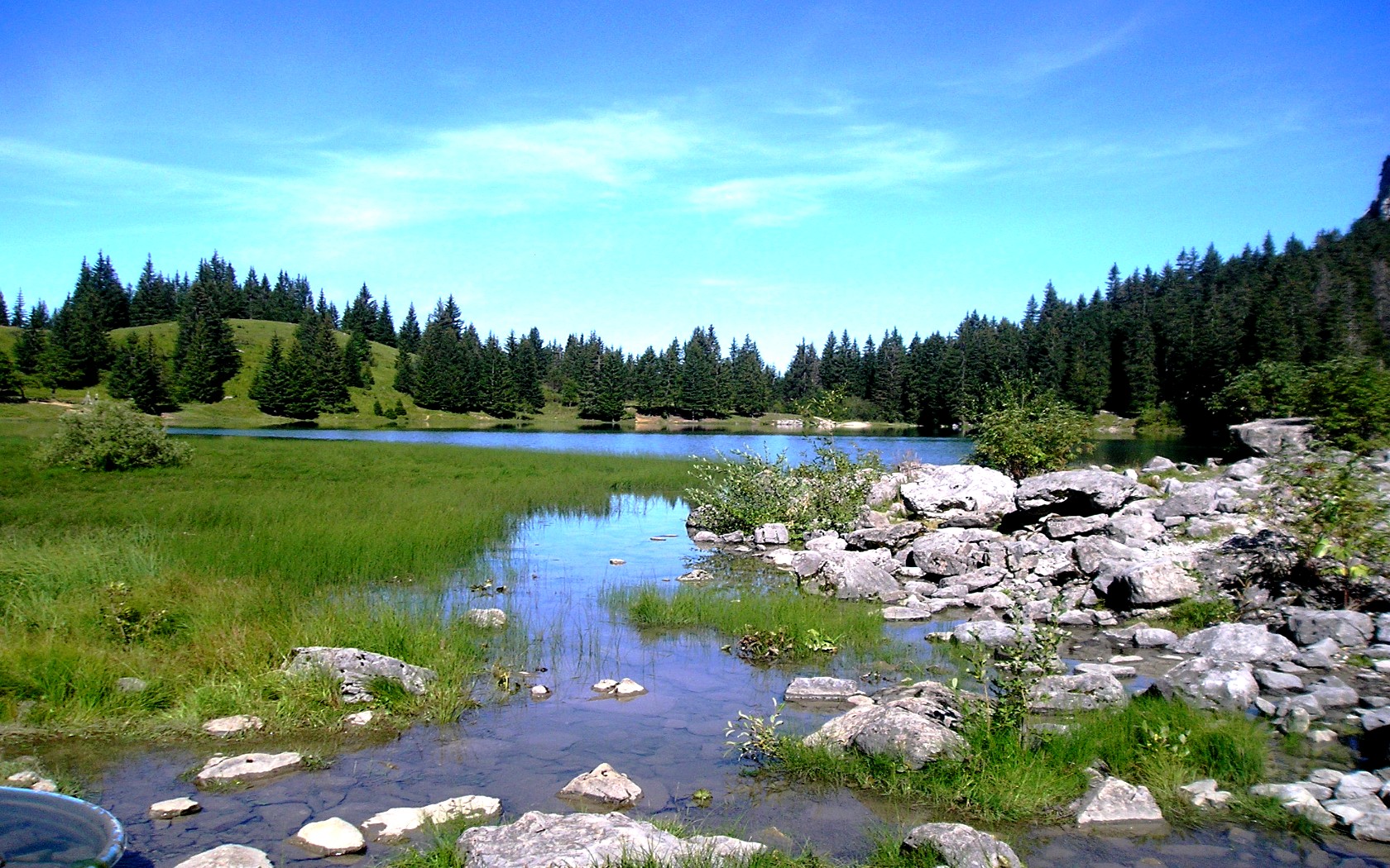 Fonds d'cran Nature Lacs - Etangs Lac dans les Alpes