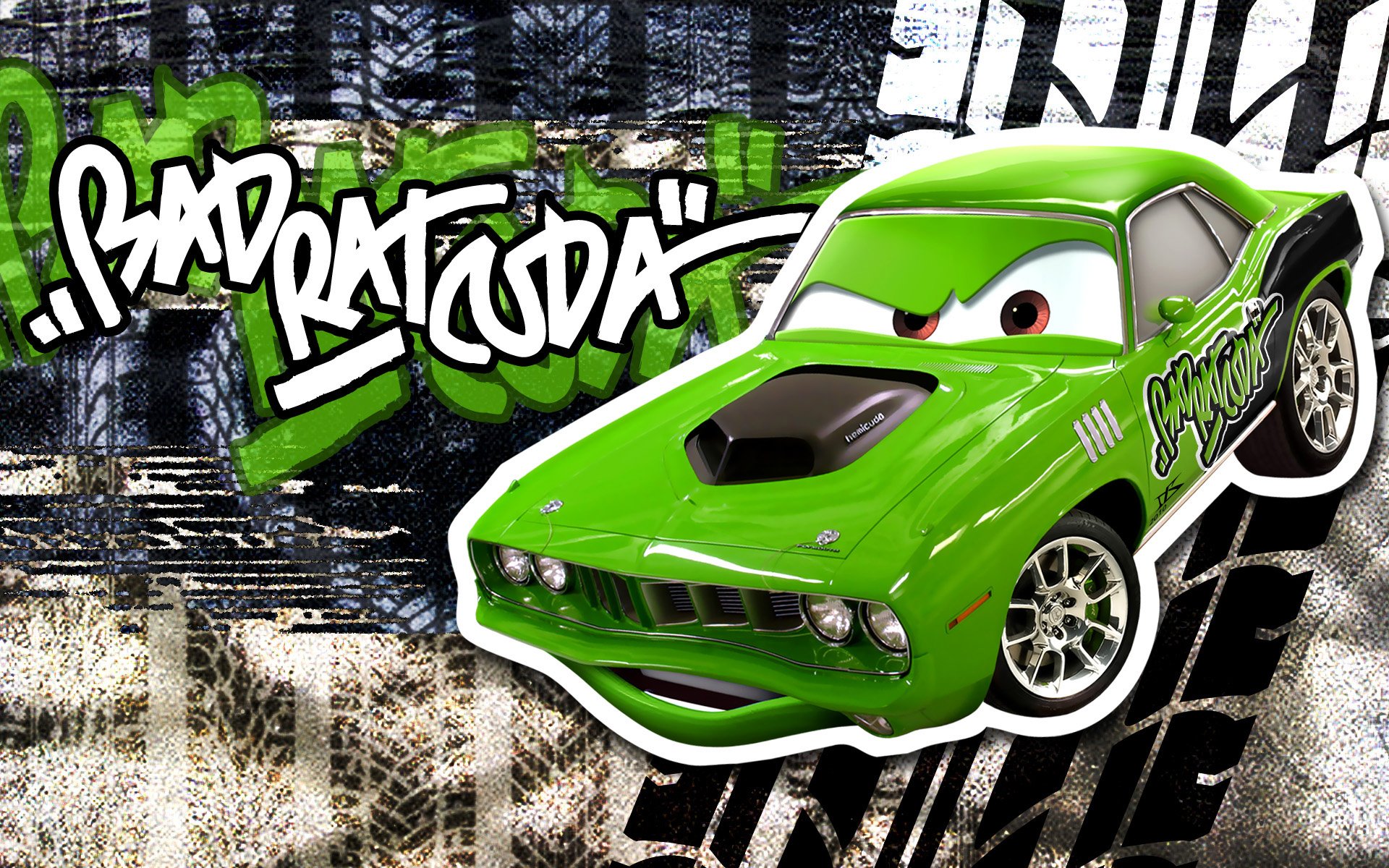 Fonds d'cran Dessins Anims Cars 1 et 2 Bad Rat Cuda