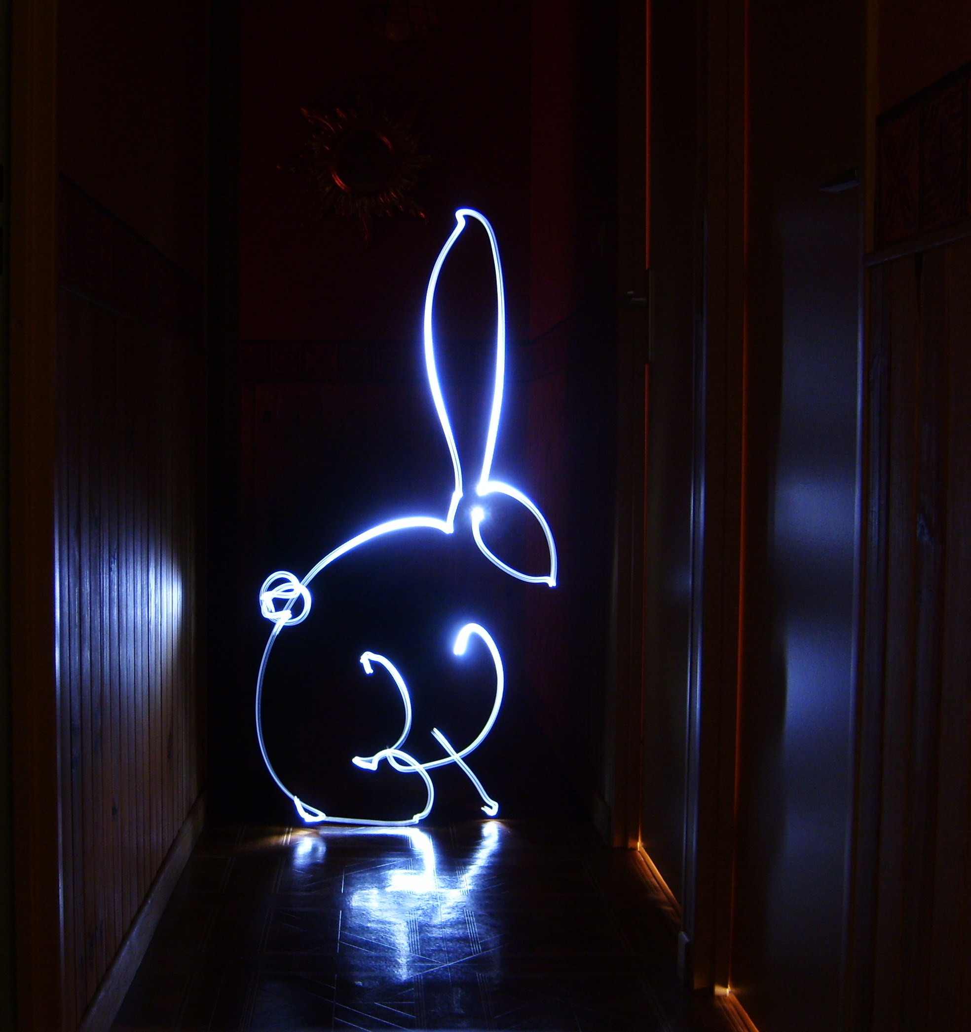 Wallpapers Abstract - Art Lights The Rabbit