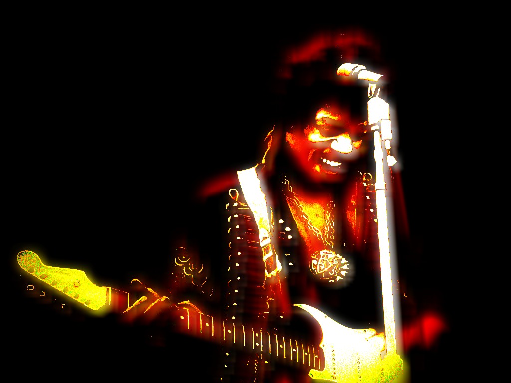 Wallpapers Music Jimi Hendrix Jimi on fire.