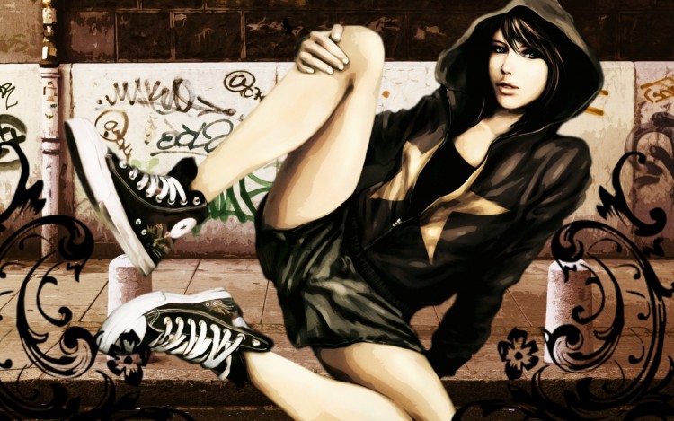 Wallpapers Digital Art Style Urbain StreetGirl