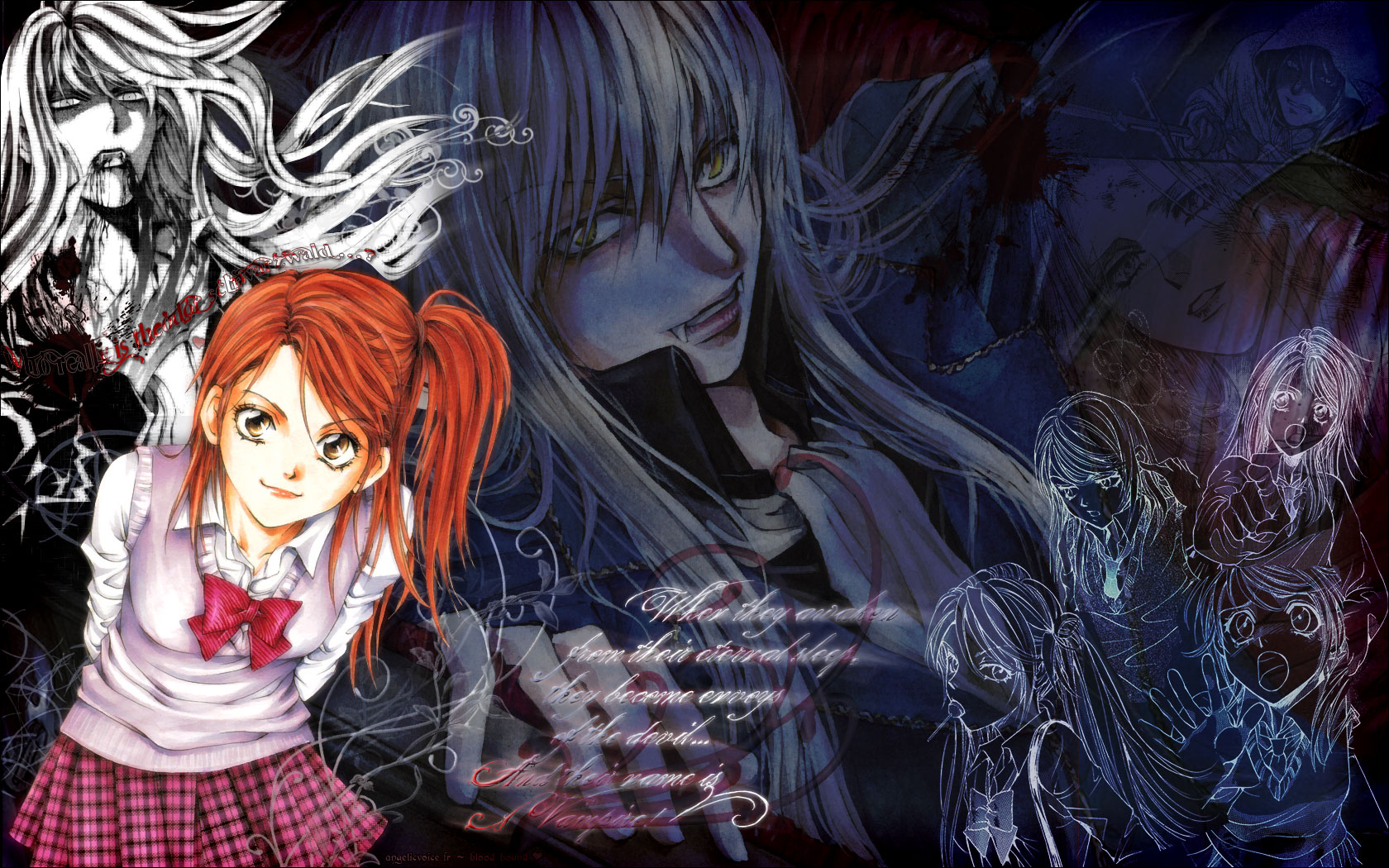 Wallpapers Manga Vampire Host Blood Hound