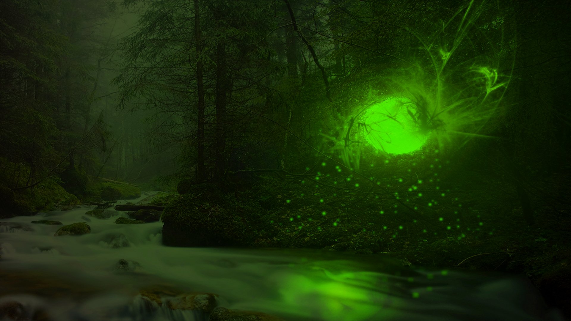 Wallpapers Digital Art 3D - Blender Green Forest