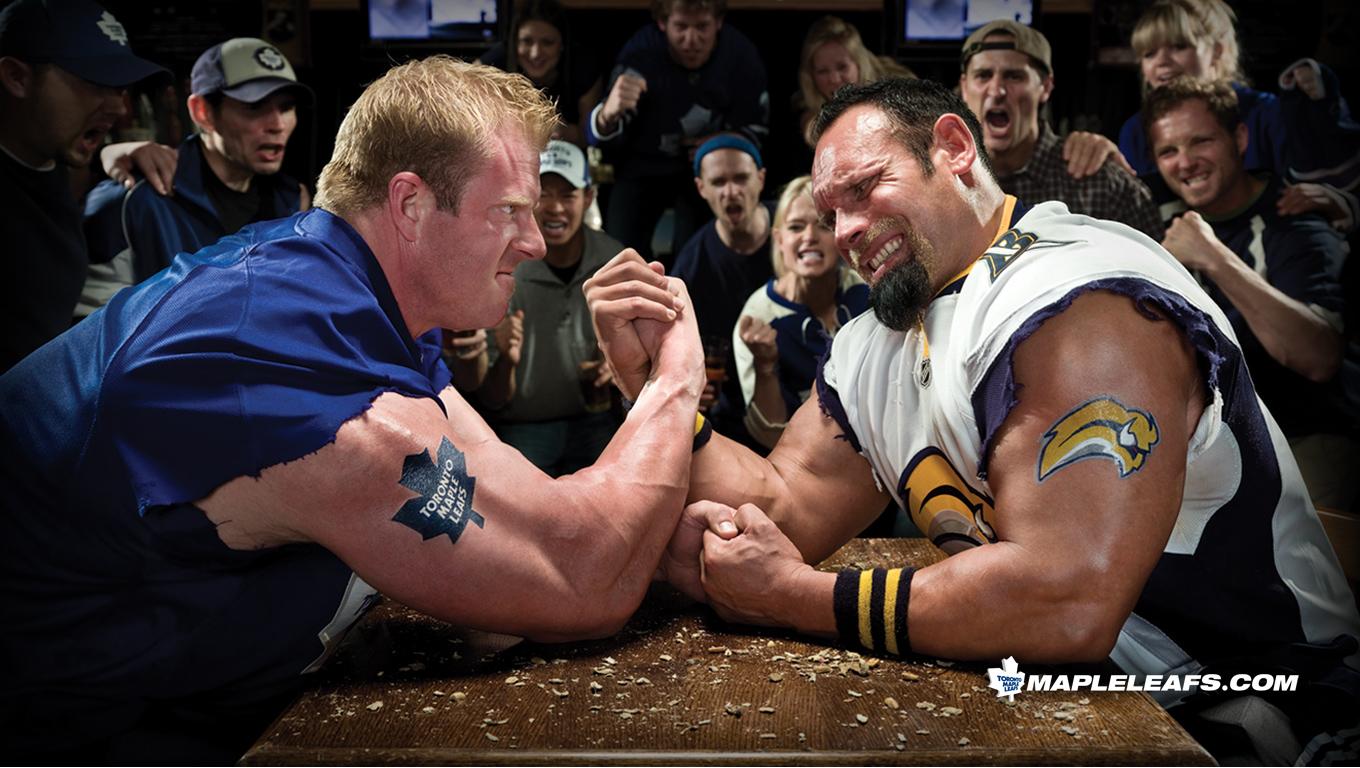 Fonds d'cran Sports - Loisirs Hockey Hockey Fans' Arm Wrestling