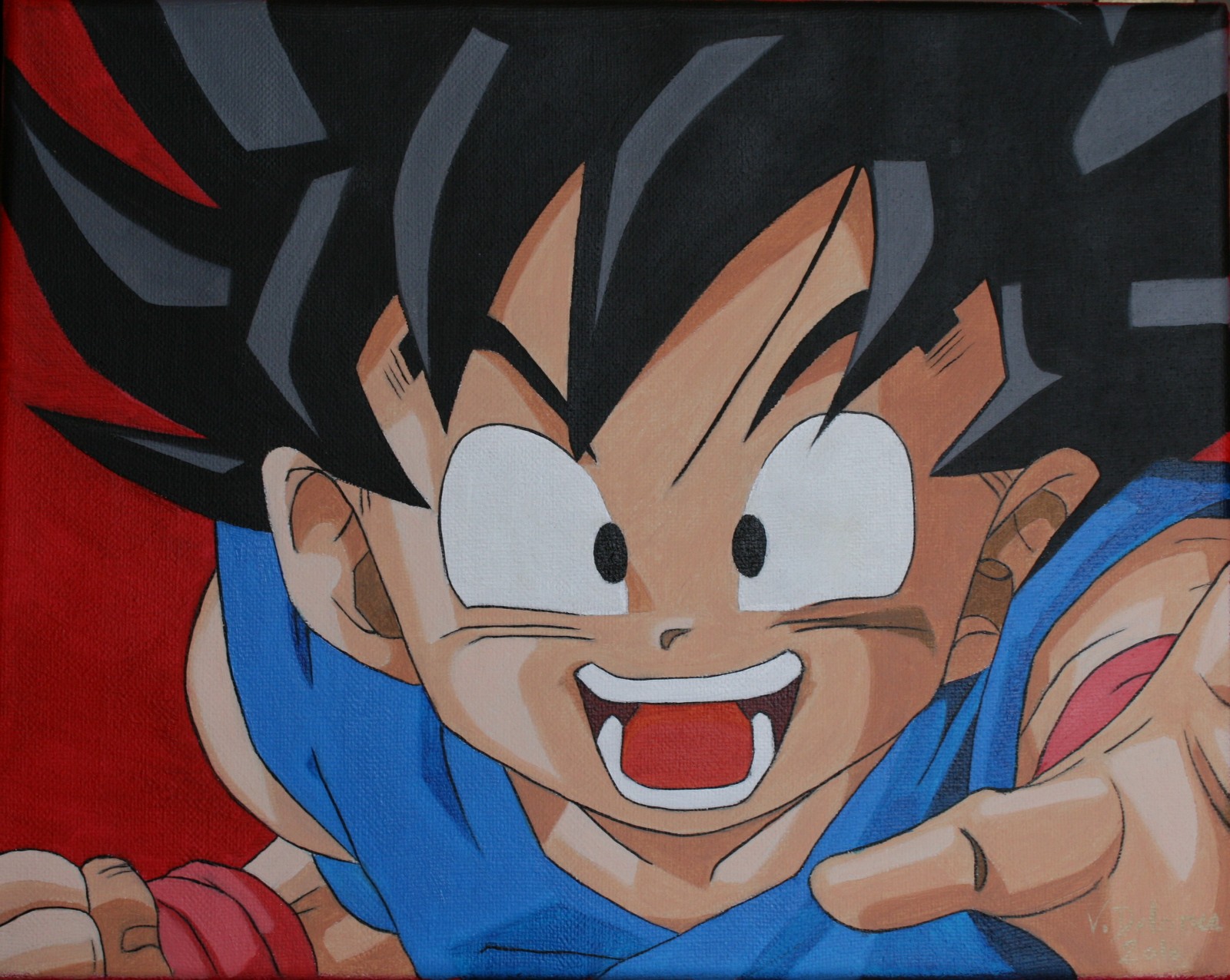 Fonds d'cran Art - Peinture Manga Sangoku heureux