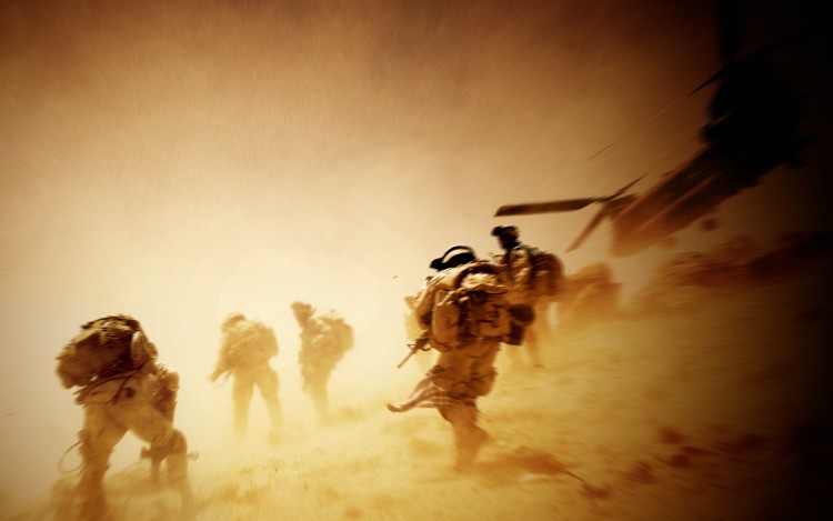 Wallpapers Video Games Call of Duty : Modern Warfare Mission au dsert