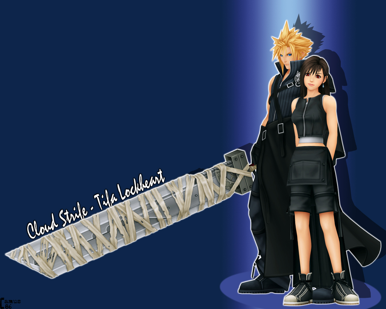 Wallpapers Video Games Kingdom Hearts II Cloud & Tifa