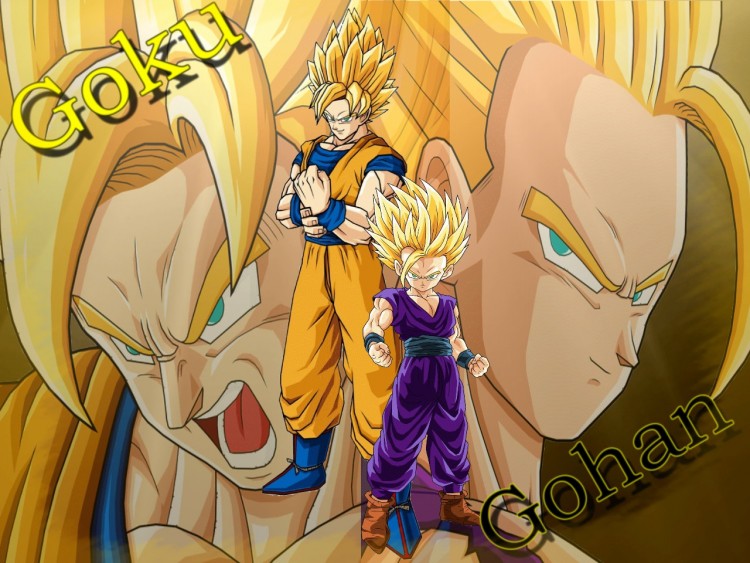 Fonds d'cran Manga Dragon Ball Z Pre et Fils Son