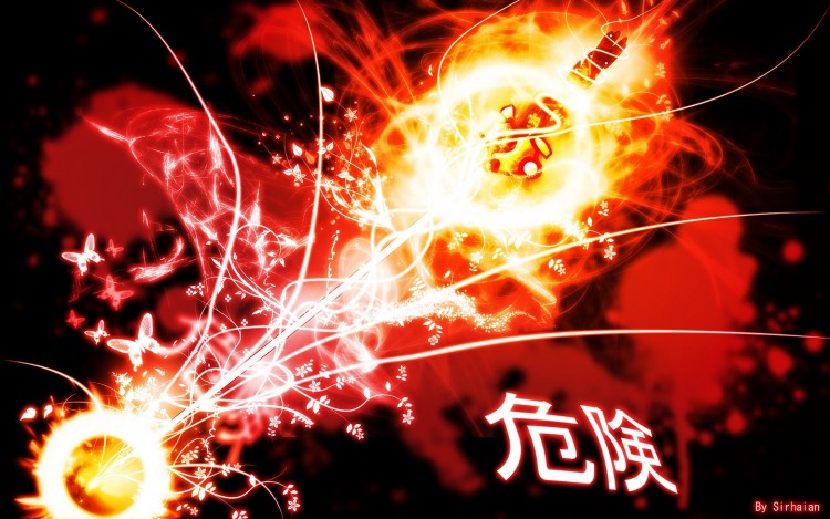 Wallpapers Digital Art Abstract Kiken Sword - Fire