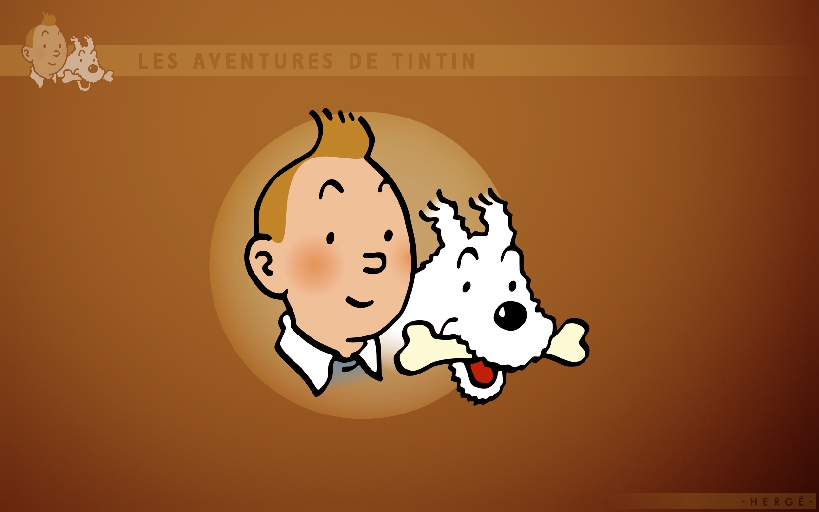 Wallpapers Art - Painting Comics Tintin et milou (effigie)