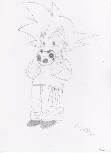 Fonds d'cran Art - Crayon Manga - Dragon Ball Z Goten