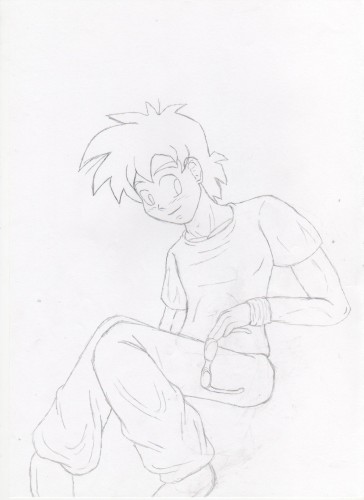 Fonds d'cran Art - Crayon Manga - Dragon Ball Z Goten