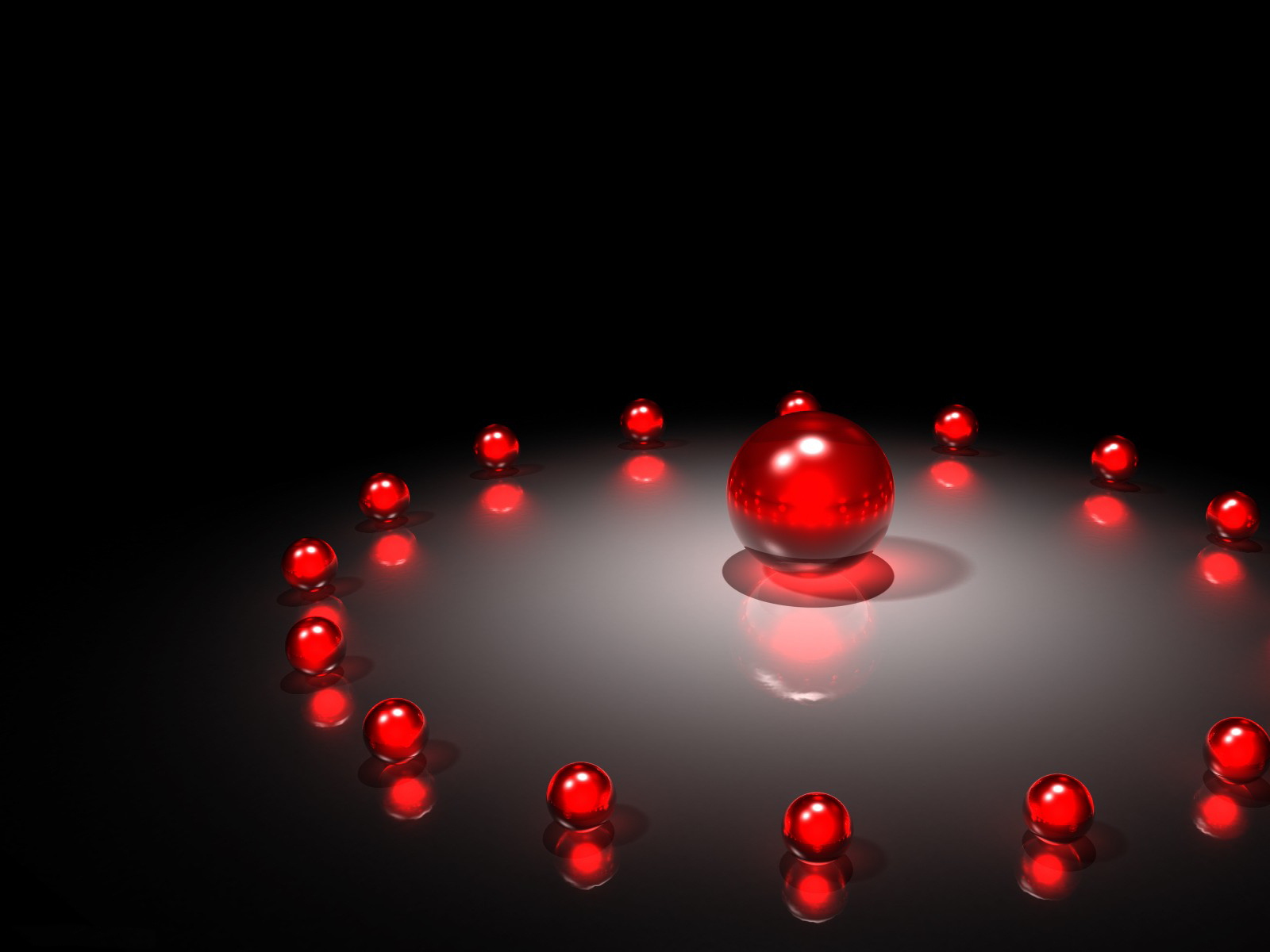 Fonds d'cran Art - Numrique 3D - Blender 3d balles rouge