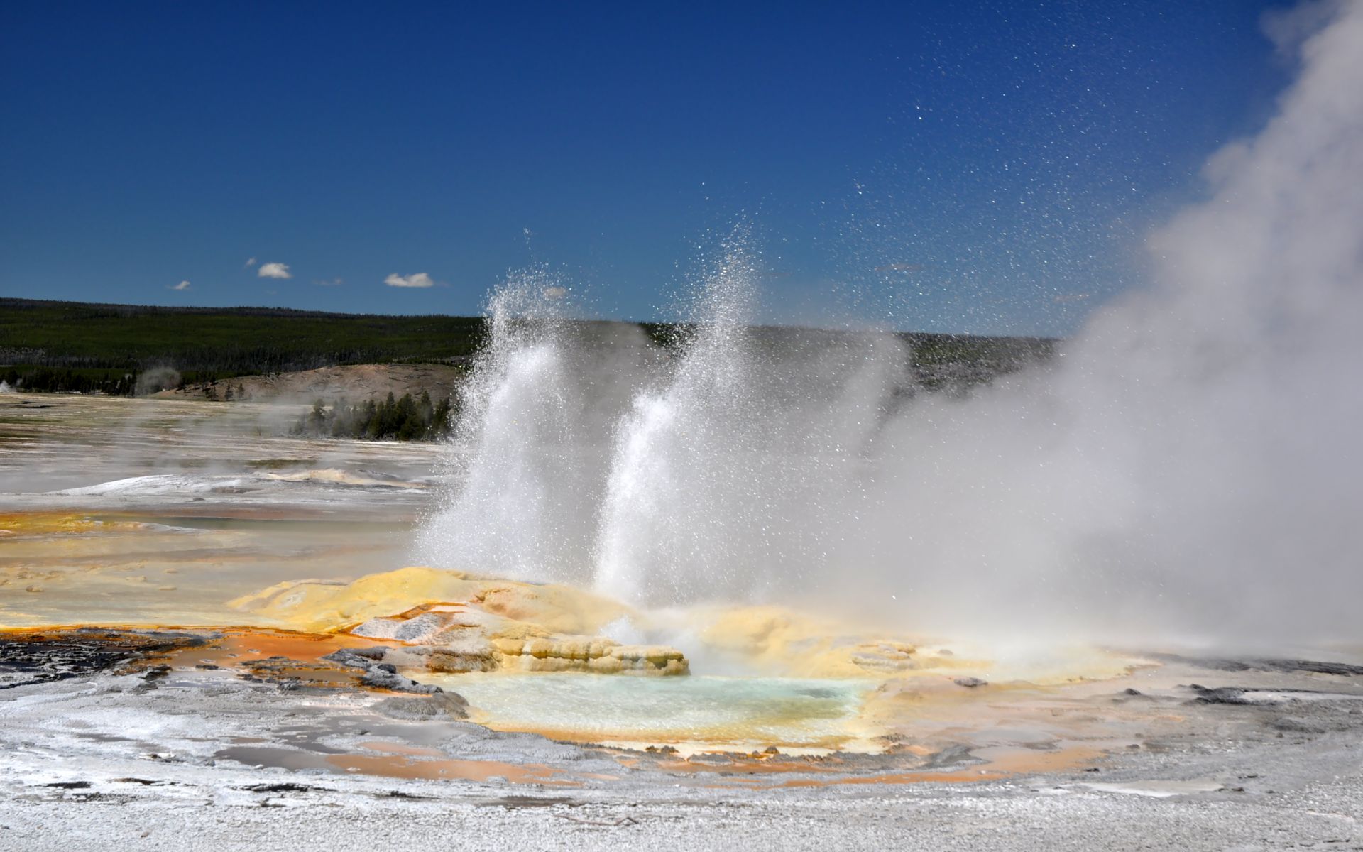 Fonds d'cran Nature Geysers 