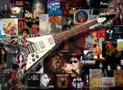 Fonds d'cran Musique flying V sur le mur du son