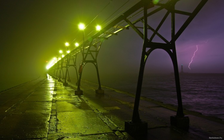 Wallpapers Constructions and architecture Bridges - Aqueduct Pont la nuits