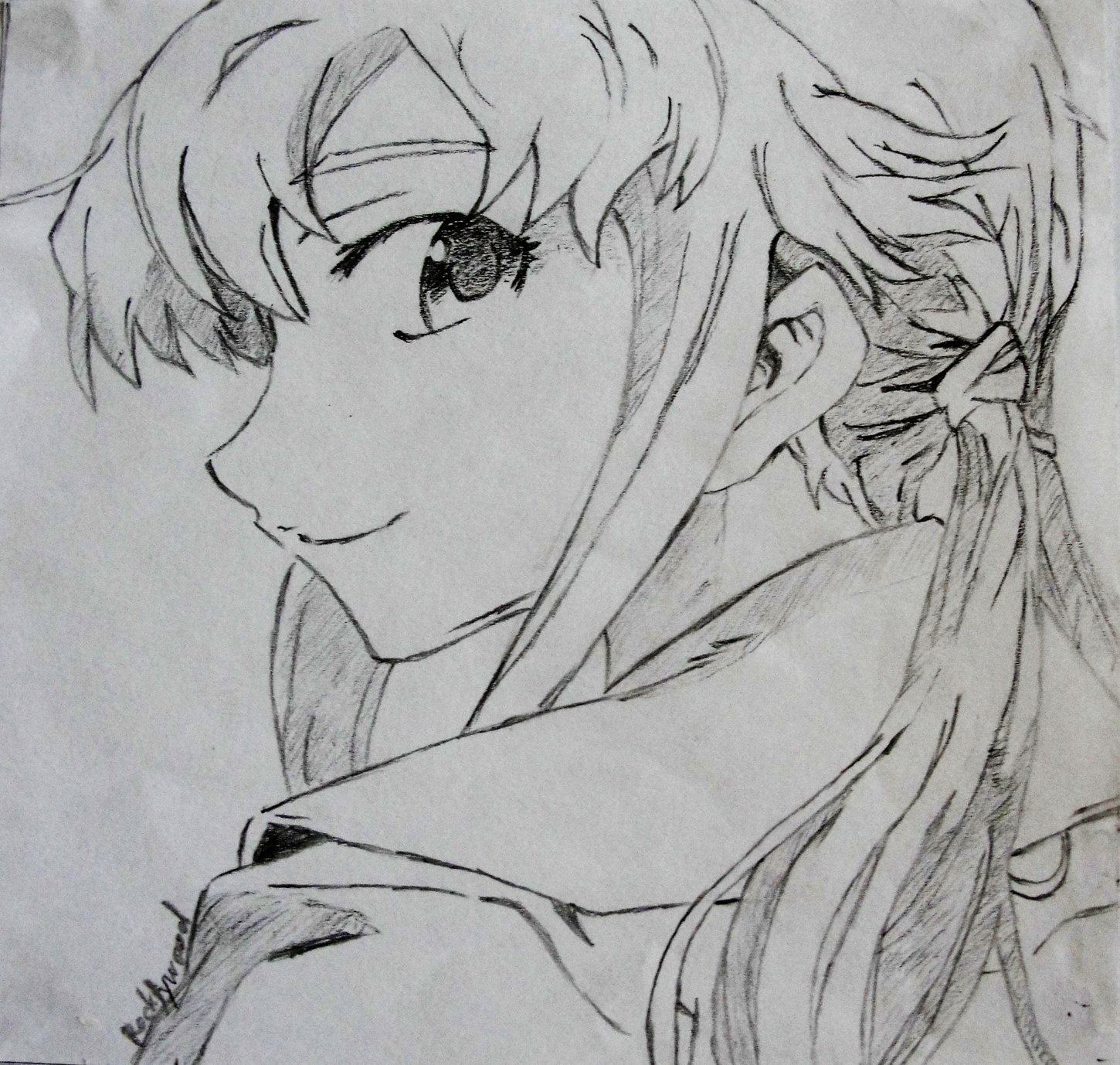 Wallpapers Art - Pencil Manga - Mirai Nikki Yuno - Mirai Nikki