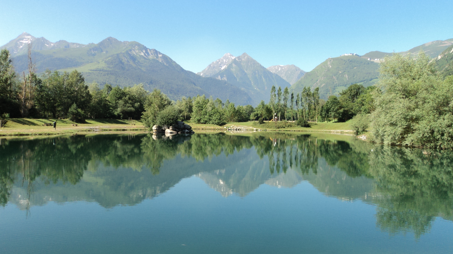 Wallpapers Nature Lakes - Ponds Etang base de loisirs d'Agos Pyrnes