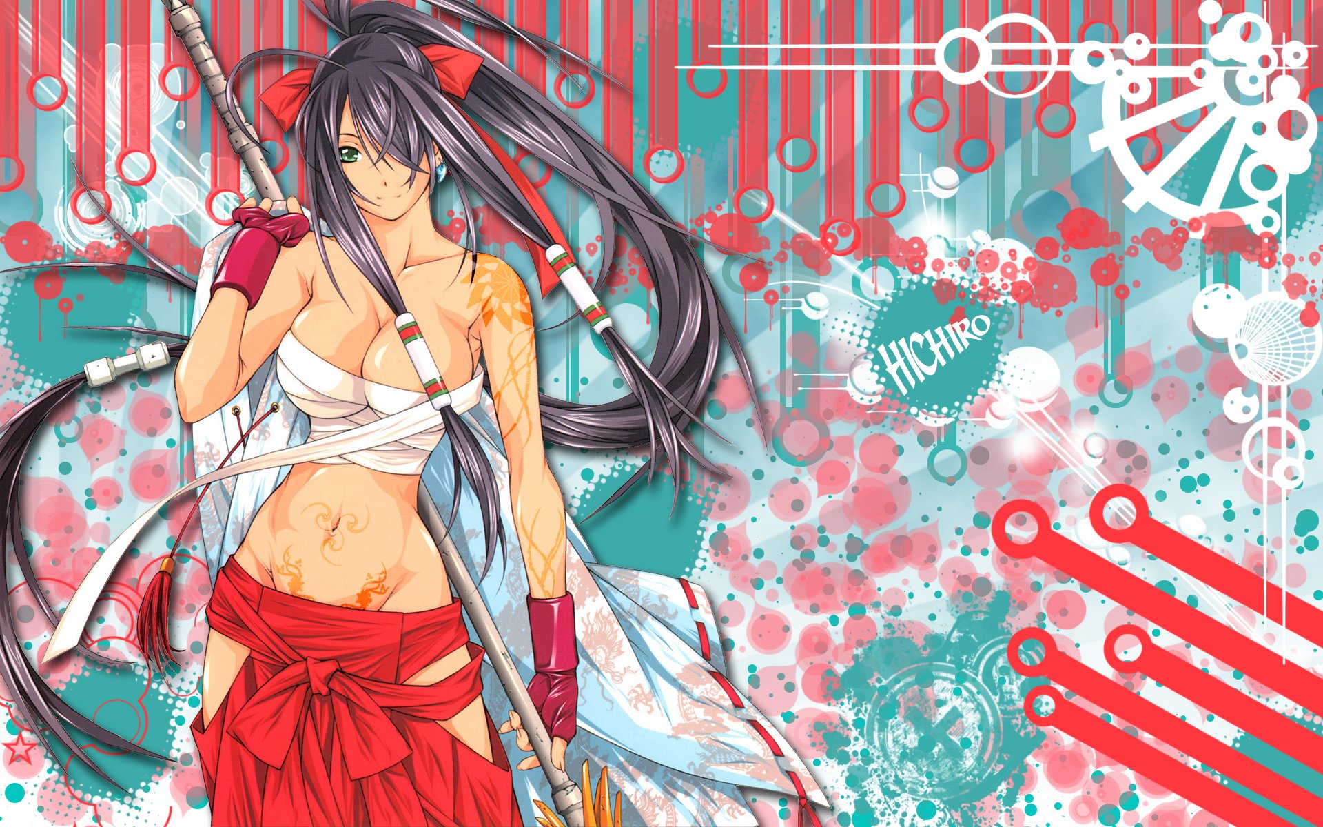 Wallpapers Manga Miscellaneous Femme hallebarde