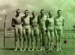 Fonds d'cran Erotic Art Six naked men