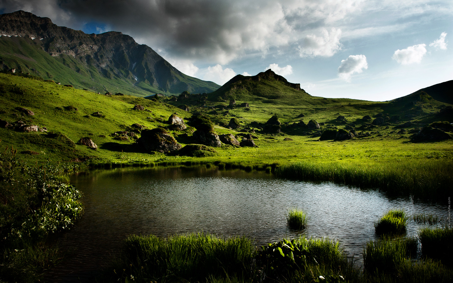 Wallpapers Nature Mountains La Plan de la Laie - Cormet de Roselend - Savoie - Beaufortain