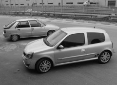 Wallpapers Cars Renault 11Turbo versus Clio RS