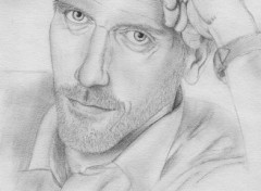 Fonds d'cran Art - Crayon Hugh Laurie