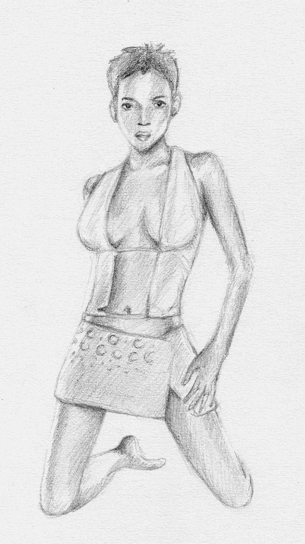 Fonds d'cran Art - Crayon Femmes - Fminit halle berry