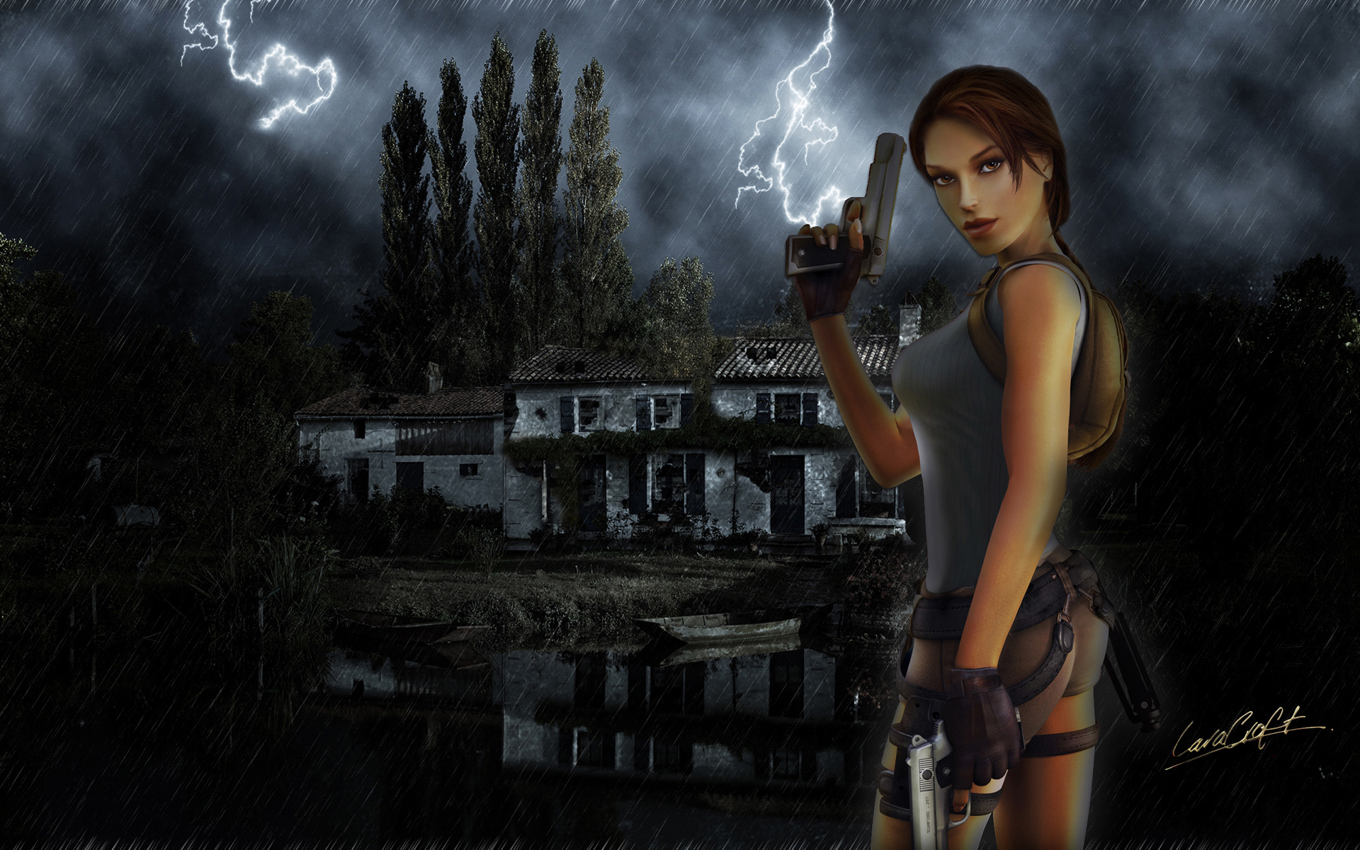 Wallpapers Movies Lara Croft - Tomb Raider Wall Lara  :)