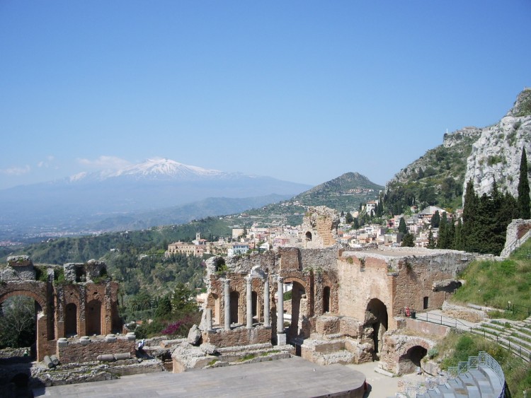 Wallpapers Nature Volcanoes Etna depuis Taormina