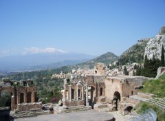 Wallpapers Nature Etna depuis Taormina