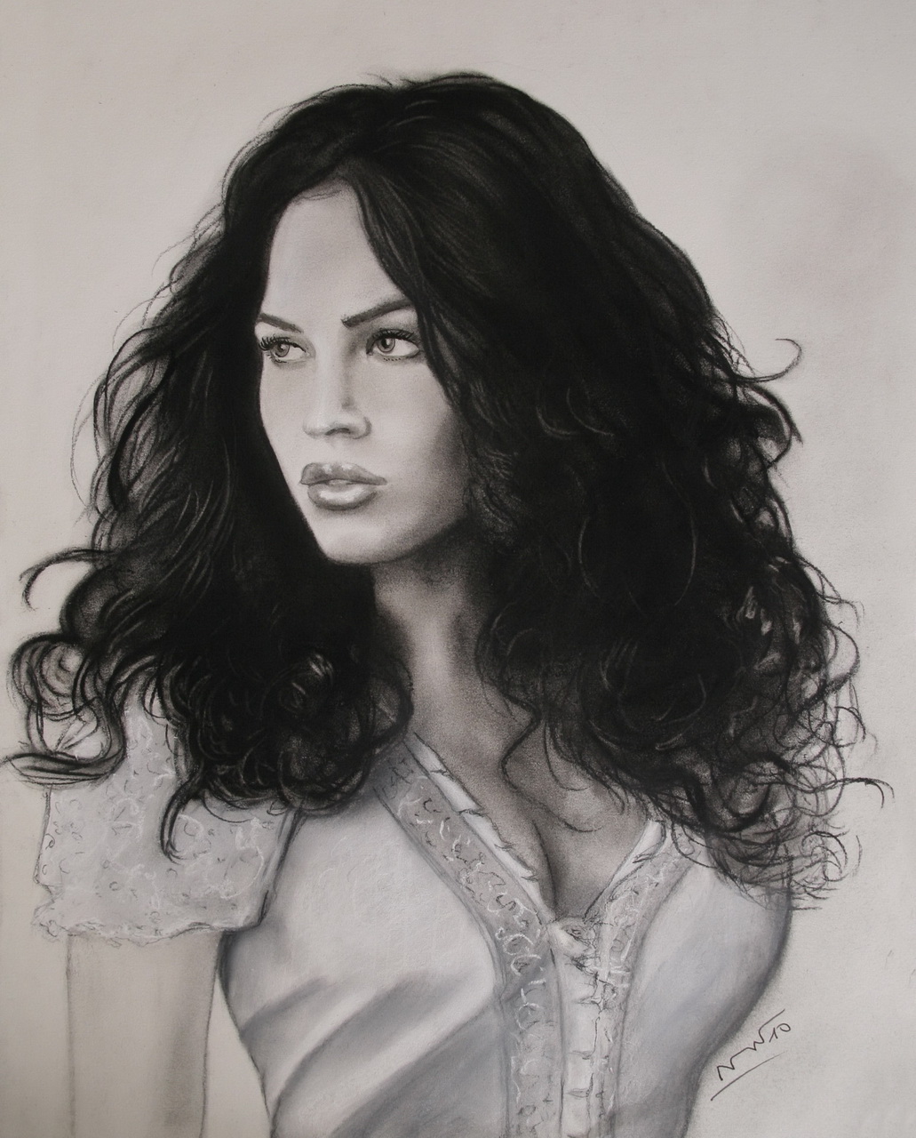 Fonds d'cran Art - Crayon Portraits Megan Fox 3