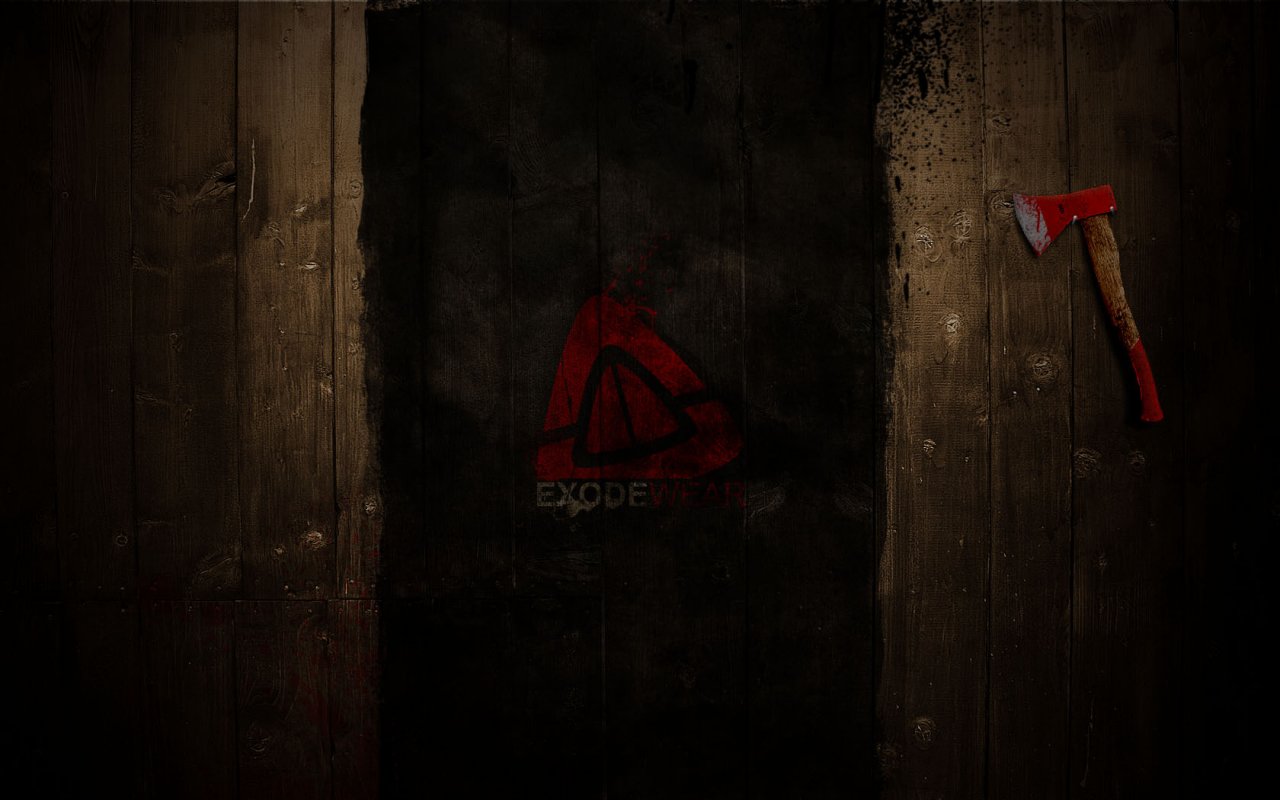 Wallpapers Brands - Advertising Exode Wear EcodeWear - Dark Wood