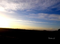 Wallpapers Nature Ciel, nuages et champs dans la campagne de Normandie... 