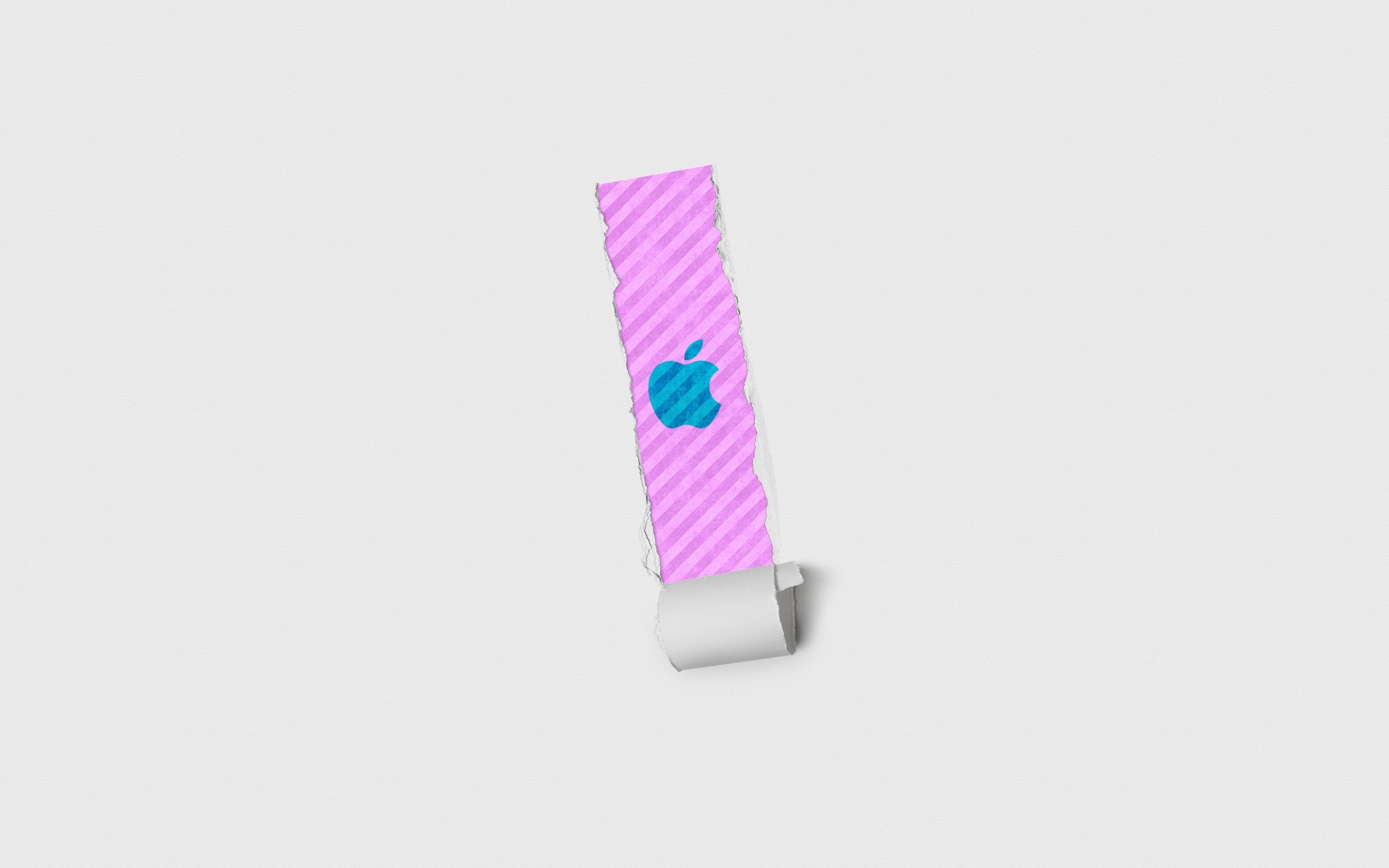 Fonds d'cran Informatique Apple Papier paint...Dchir!