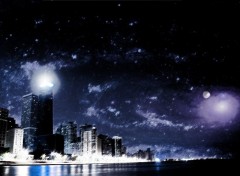 Wallpapers Digital Art Moonlight city