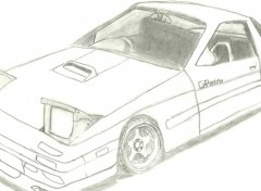 Wallpapers Art - Pencil RX7 FC 3S (face)