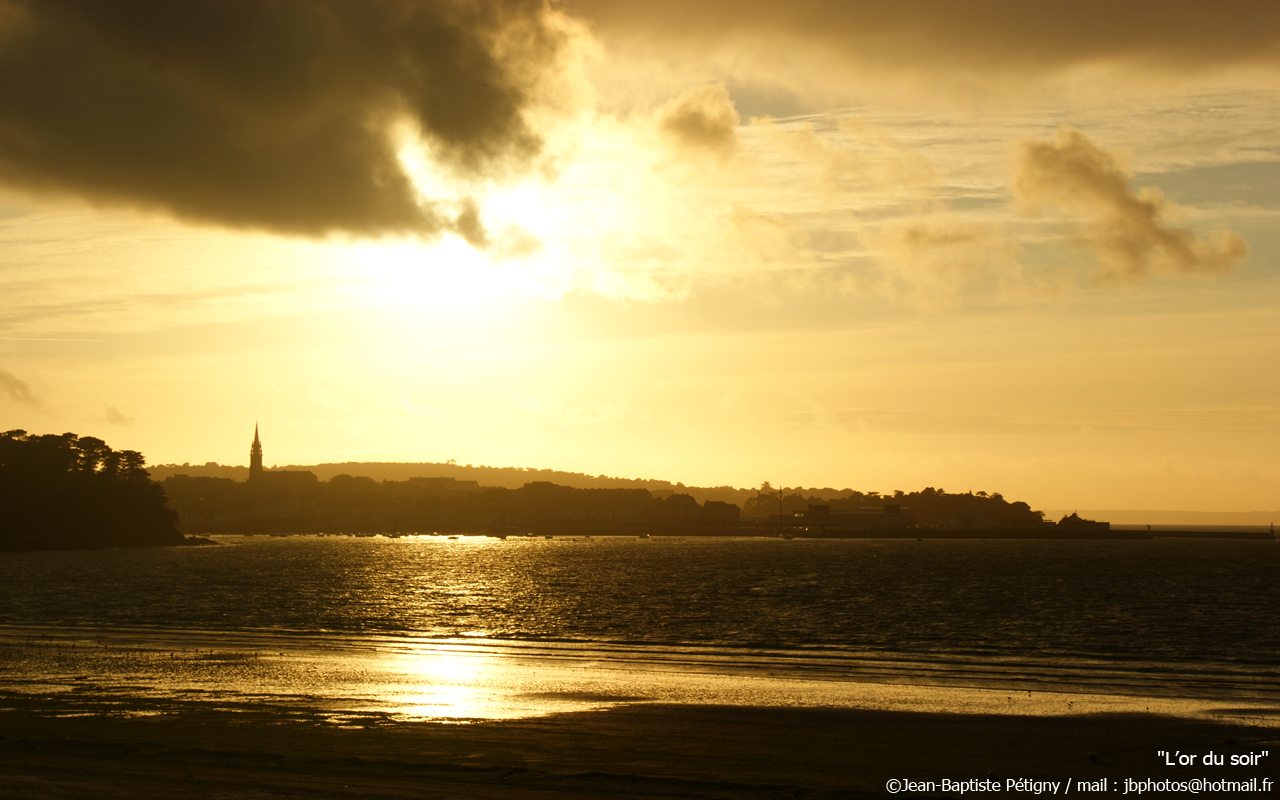 Fonds d'cran Voyages : Europe France > Bretagne L'or du soir